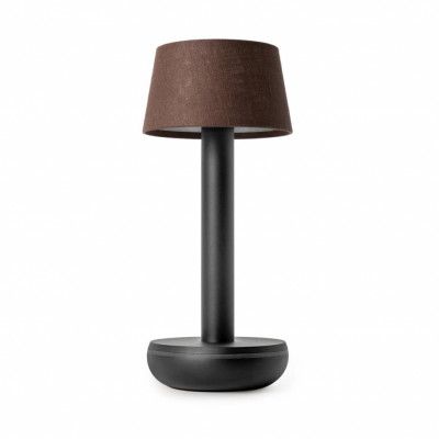 Humble Two Bordslampa, svart/brown linen