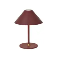 Hygge portabel bordslampa Maroon röd Ø19