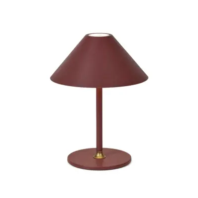 Hygge portabel bordslampa Maroon röd Ø19