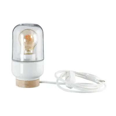 IFÖ Electric Ohm bordslampa 100 klarglas H190 vit