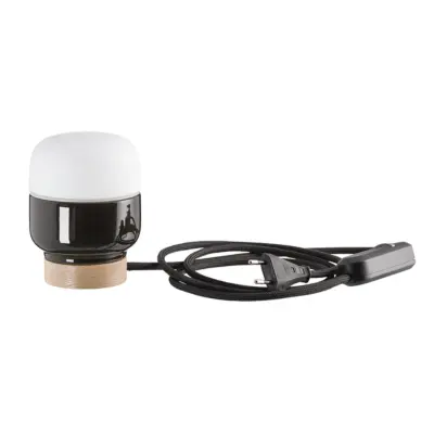 IFÖ Electric Ohm bordslampa 100 matt opal H130 svart