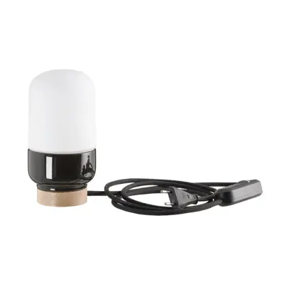 IFÖ Electric Ohm bordslampa 100 matt opal H190 svart