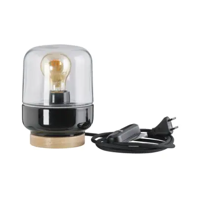 IFÖ Electric Ohm bordslampa 140 klarglas H190 svart
