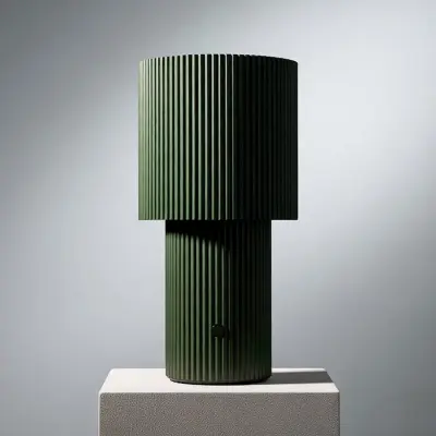 Iluma LED-bordslampa med uppladdningsbart batteri, olivgrön, höjd 22,1 cm – Belid - Vardagsrum - Modern - Aluminium - Med en ljuskälla