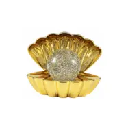 itotal Shell Glitter bordslampa, guld