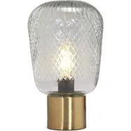 Juliette bordslampa, mässing/klar 21cm