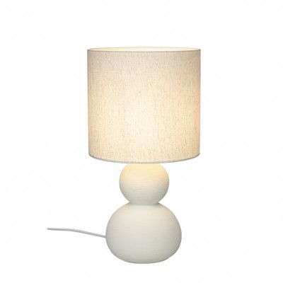 KALAMATA bordslampa, naturvit/naturvit