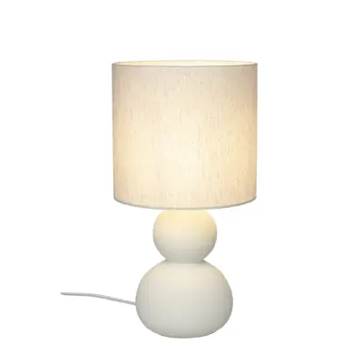 KALAMATA bordslampa, naturvit/naturvit