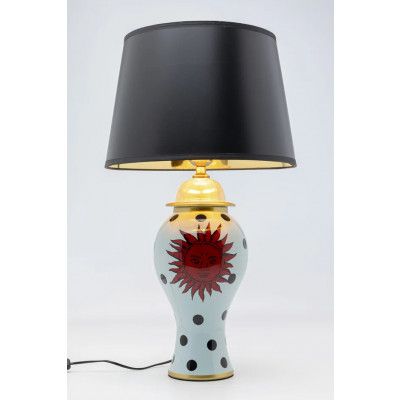 KARE DESIGN Cohesion bordslampa - flerfärgad polyester och keramikporslin