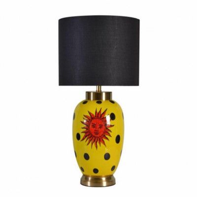 KARE DESIGN Merina bordslampa - polyester och flerfärgat keramiskt porslin