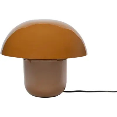 KARE DESIGN Mushroom bordslampa - brunt emalj stål