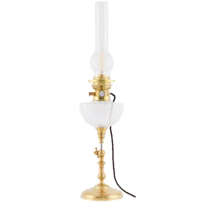Karlskrona Lampfabrik Ekholmen Bordslampa, Polerad mässing