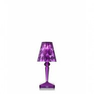 Kartell - Battery Portable Bordslampa IP54 Blomme