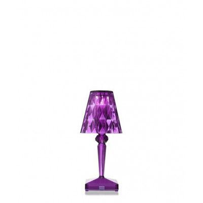 Kartell - Battery Portable Bordslampa IP54 Blomme