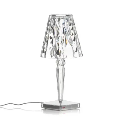 Kartell - Big Battery Bordslampa Crystal