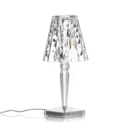 Kartell - Big Battery Bordslampa Crystal