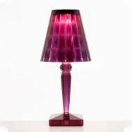 Big Battery Bordslampa Plum - Kartell - Vardagsrum - Design - Plast - Med lampskärm