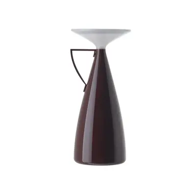 Kartell - Camomille LED-batteridriven bordslampa, mörkröd, höjd 24 cm