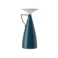 Kartell - Camomille LED-batteridriven bordslampa, petrol, höjd 24 cm