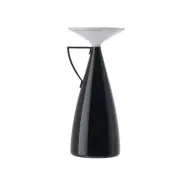 Kartell - Camomille LED-batteridriven bordslampa, svart, höjd 24 cm