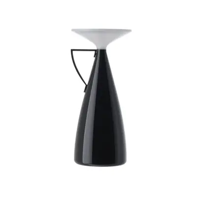 Kartell - Camomille LED-batteridriven bordslampa, svart, höjd 24 cm