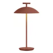Mini Geen-A Bordslampa Brick Red Kartell - Vardagsrum - Design - Metall - Med lampskärm