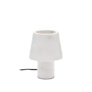 KAVE HOME Alaro bordslampa i vit marmor