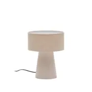 KAVE HOME Algaida bordslampa i grått tyg