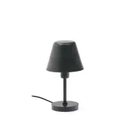 KAVE HOME Calina bordslampa i grön metall och svart marmor
