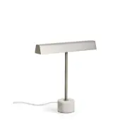 KAVE HOME Lynor bordslampa - borstad metall och vit marmor