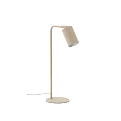 KAVE HOME Manie skrivbordslampa i metall med beige texturerad finish