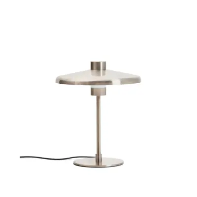 KAVE HOME Nuvira bordslampa - ljusgrå borstad metall