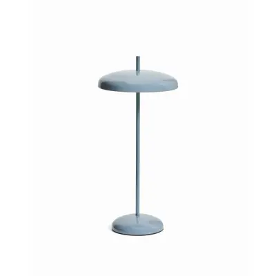 KAVE HOME Porte bärbar bordslampa, justerbar höjd, uppladdningsbar - blå aluminium