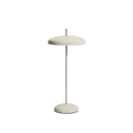 KAVE HOME Porte bärbar bordslampa, justerbar höjd, uppladdningsbar - ljusgrå aluminium