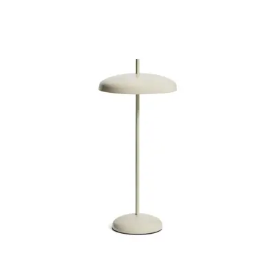 KAVE HOME Porte bärbar bordslampa, justerbar höjd, uppladdningsbar - ljusgrå aluminium