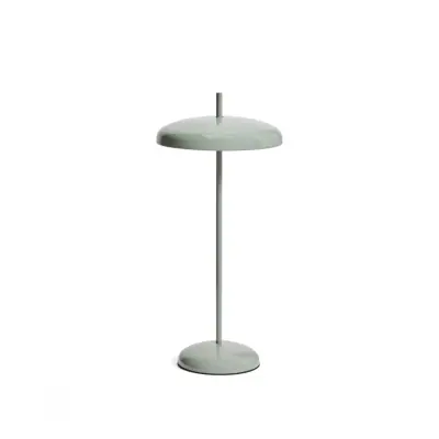 KAVE HOME Porte bärbar bordslampa, justerbar höjd, uppladdningsbar - ljusgrön aluminium