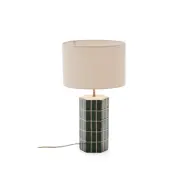 KAVE HOME Rue grön keramikbordslampa