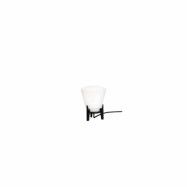 KH#100 Bordslampa låg svart/opalvit
