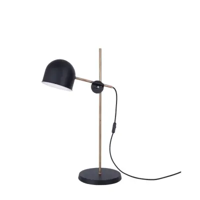 KH#2 bordslampa, mattsvart/råmässing 58cm