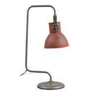 KILROY INDBO Lampa #20830 bordslampa - konjakläder och järn