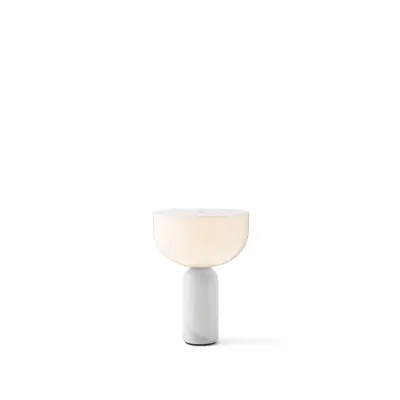 Kizu portabel bordslampa, White Marble