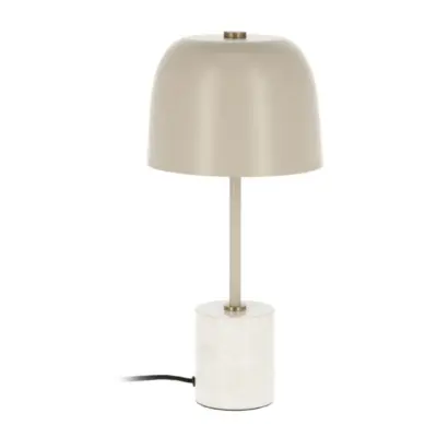KAVE HOME Alish Bordslampa - Beige Marmor och Metall
