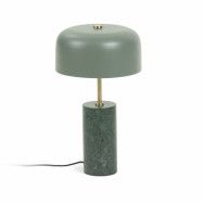 LAFORMA Biscane bordslampa - grön / mässing metall och grön marmor, rund