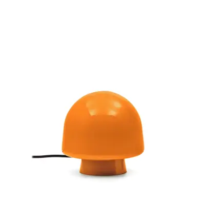 KAVE HOME Reig bordslampa, rund - orange glas (Ø20)