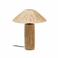 KAVE HOME Samse bordslampa i naturlig raffia