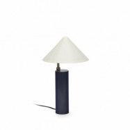 KAVE HOME Shiva bordslampa - vitt och blått järn
