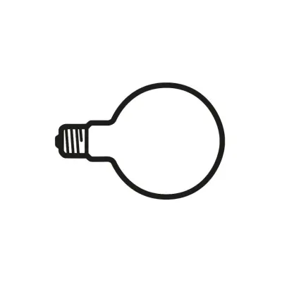 Lampadina LED-lampa glob E27 125mm 2W