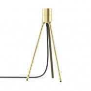 Lampfot Tripod 36 cm Borstad Mässing