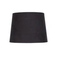 Lampskärm viken, svart sammet Ø23cm