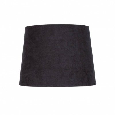 Lampskärm viken, svart sammet Ø23cm
